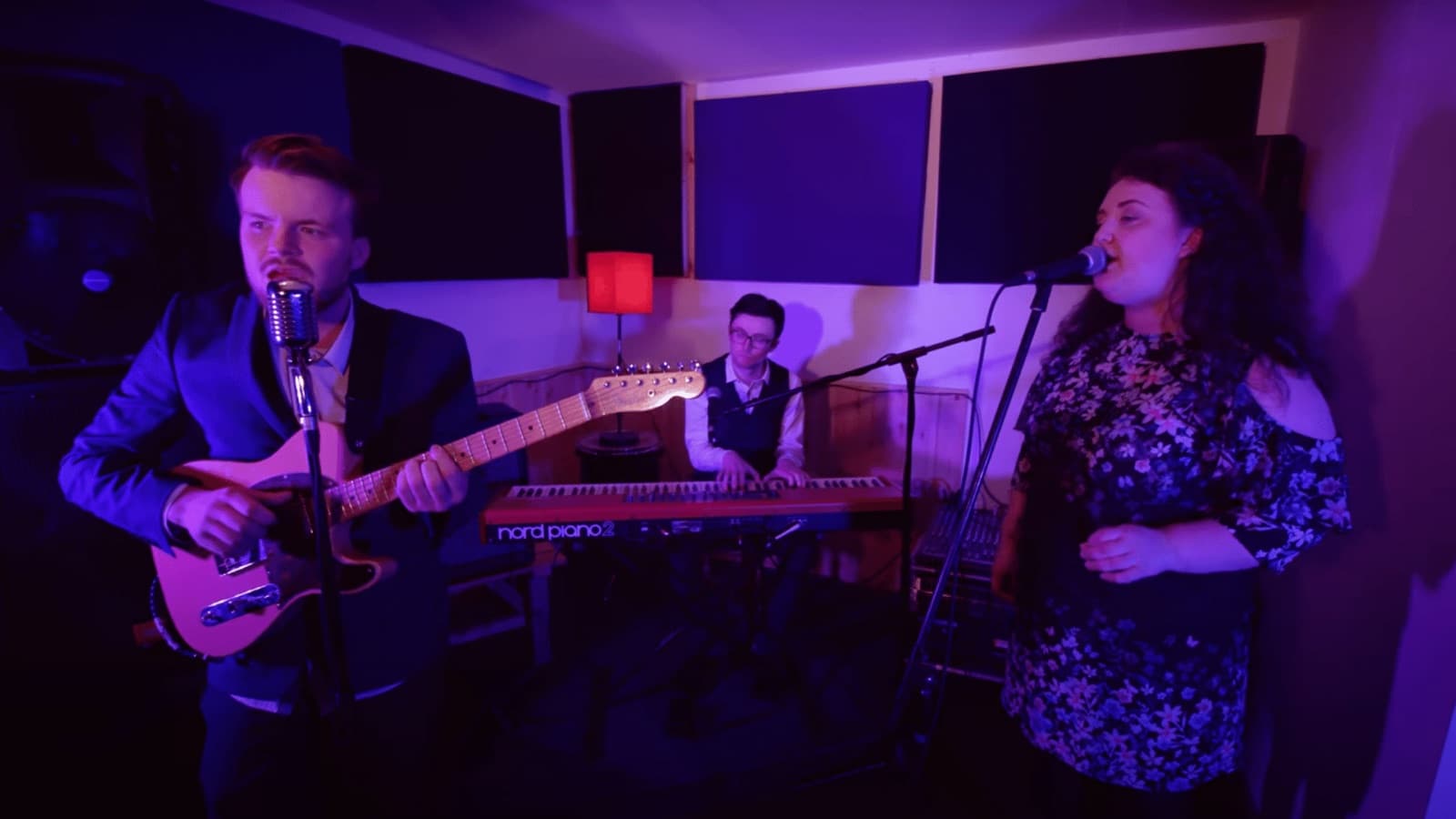 Hello Gyro playing a live session at Lime Tree Studios, on guitar, keys and vocals